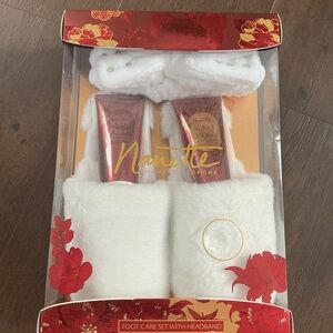 Nanette Lepore Red and White Foot Care Set
